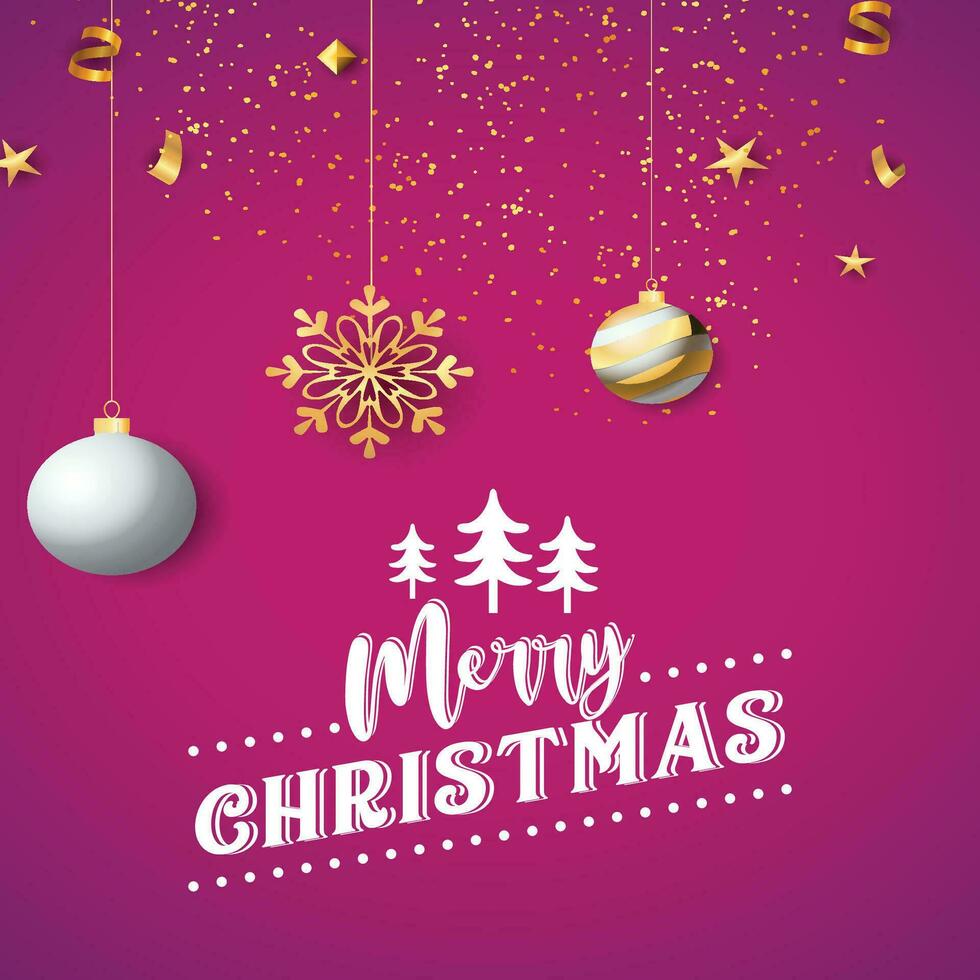 Merry christmas vector design background