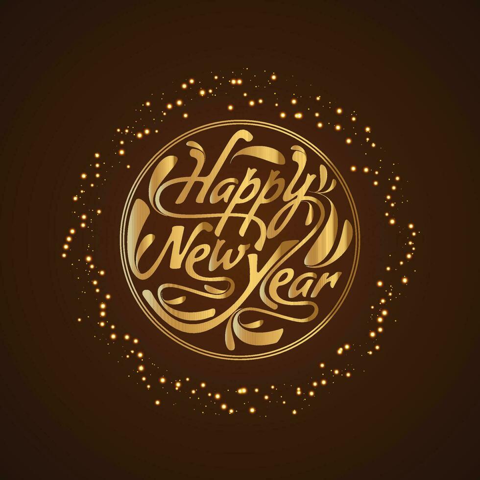 Vector happy new year invitation greeting
