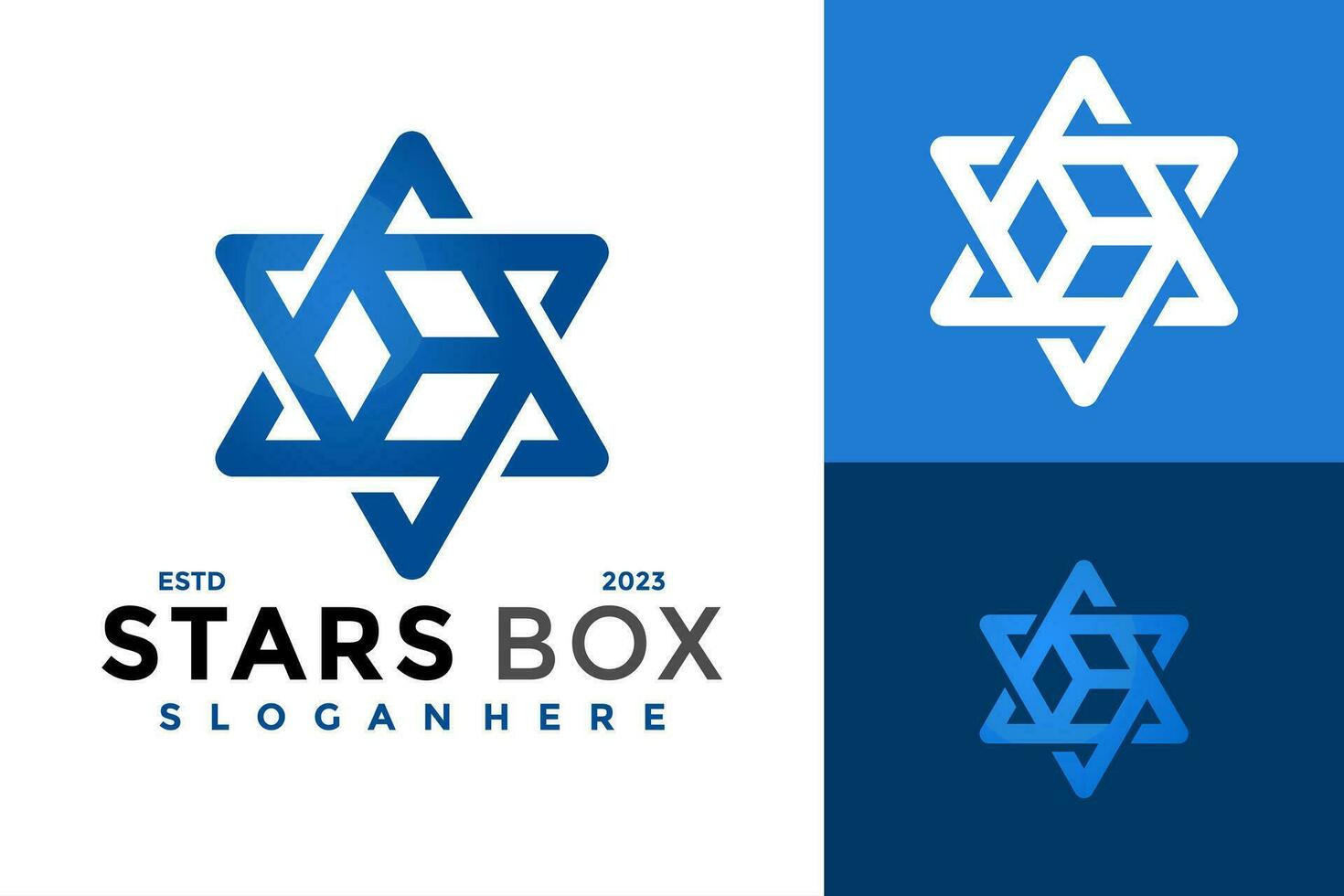 Star Box Logo design vector symbol icon illustration