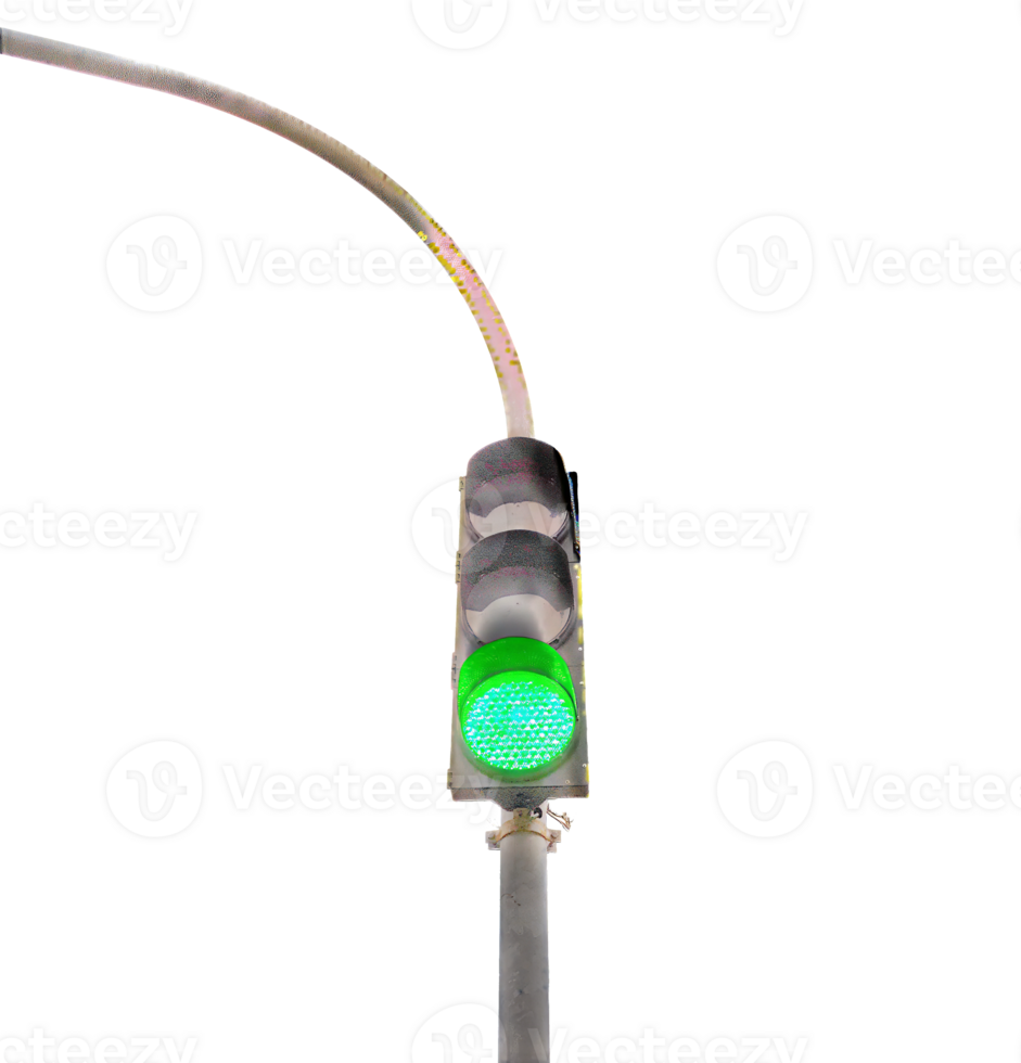 Traffic lights isolated clipart, flashing green light png