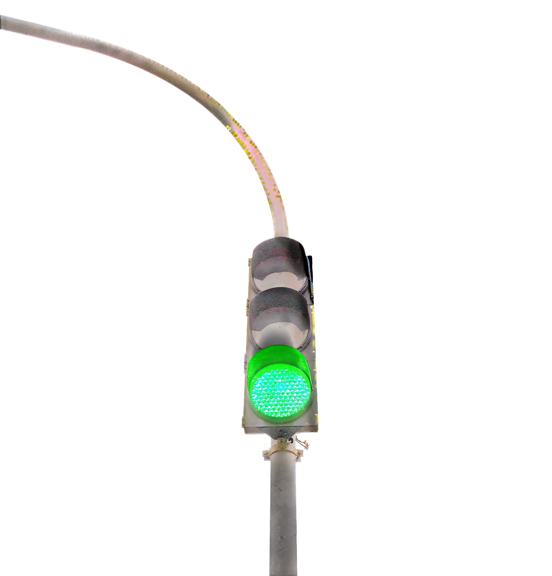 Traffic lights isolated clipart, flashing green light 34916825 PNG