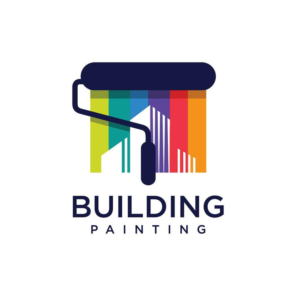 Paint house design element vector icon with creative idea for business person