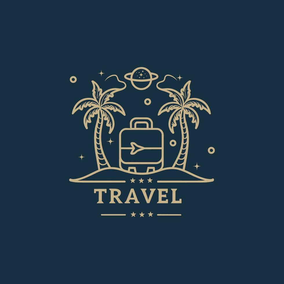 travel to the world vector illustration