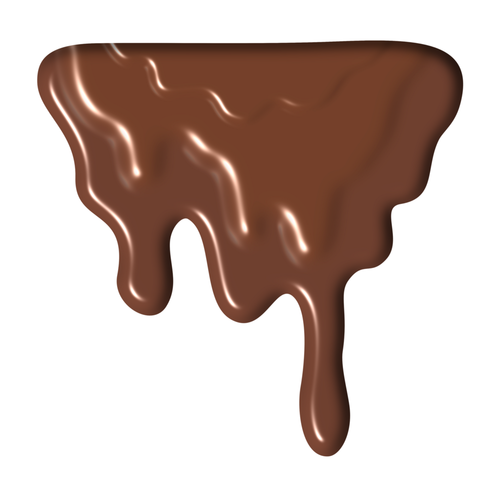 The liquid was dripping down a chocolate brown color. png
