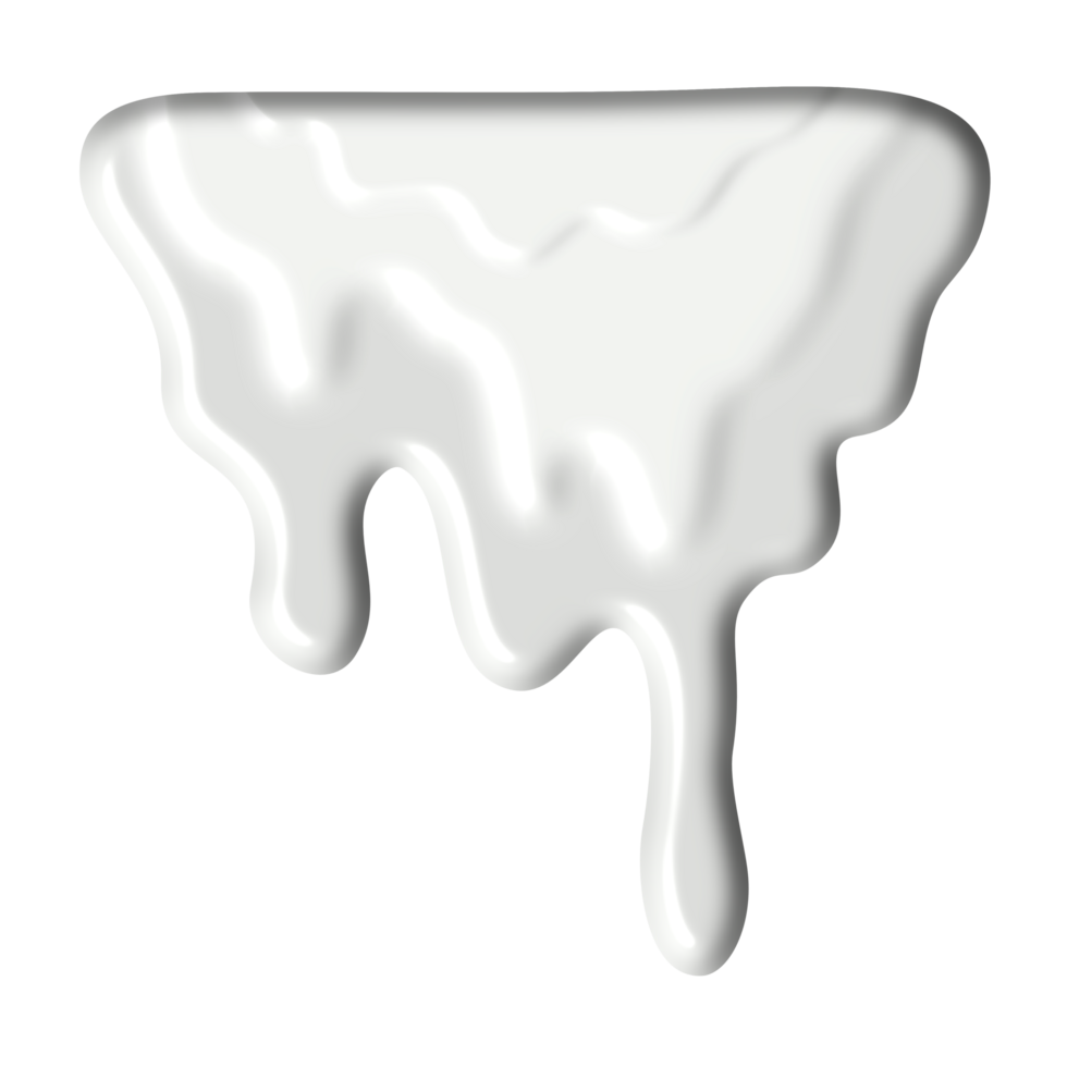 The liquid drops are shiny white. png