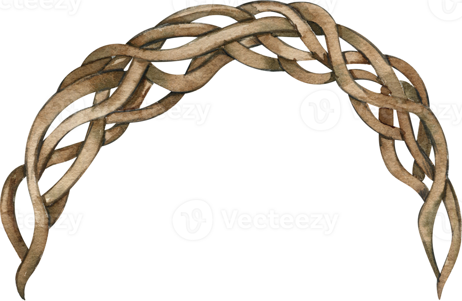 Christmas part wreath with fir branches. png