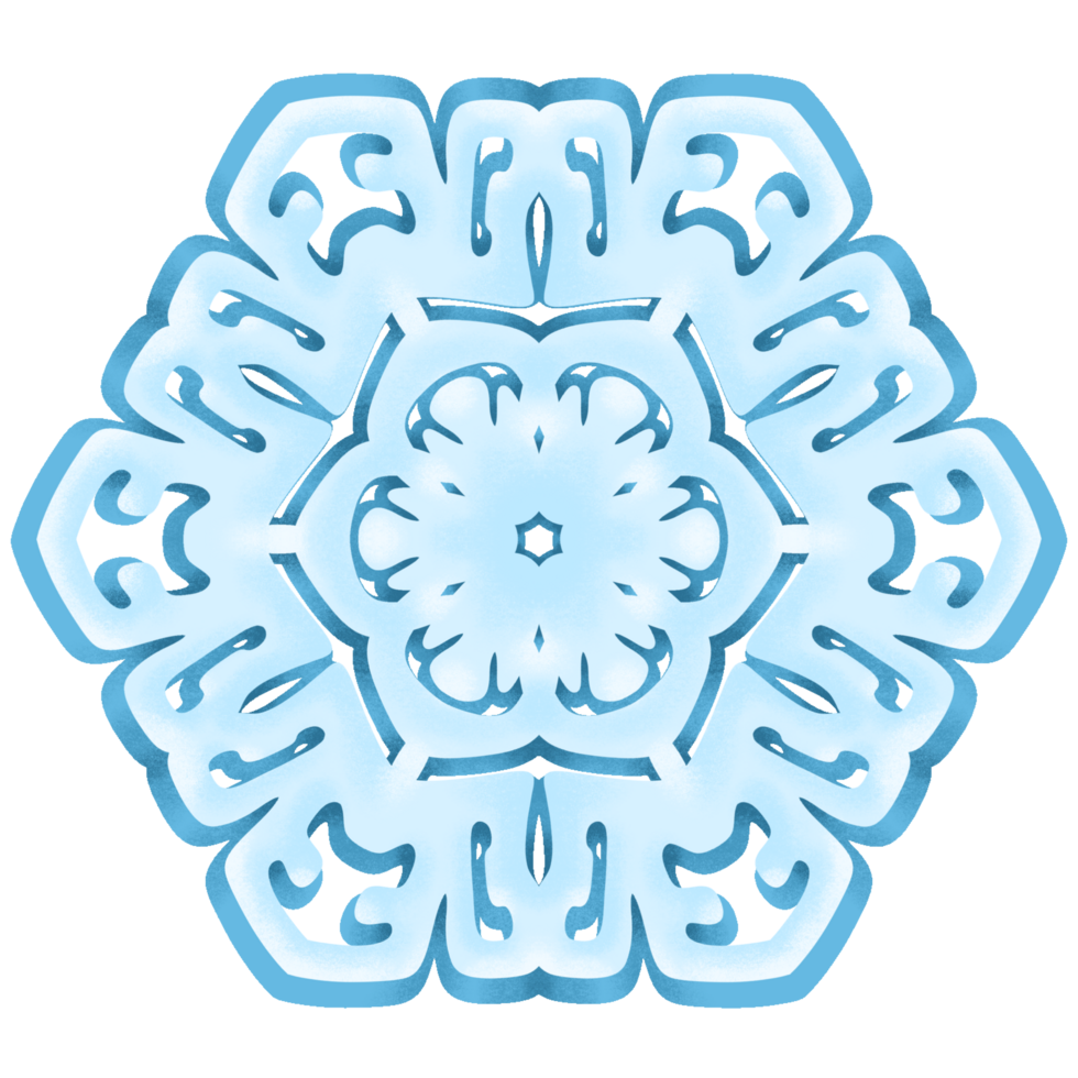 Shape of snowflake png