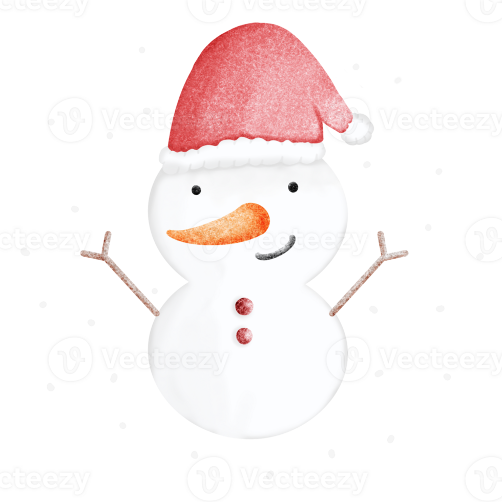 cartoon snowman smiling face png