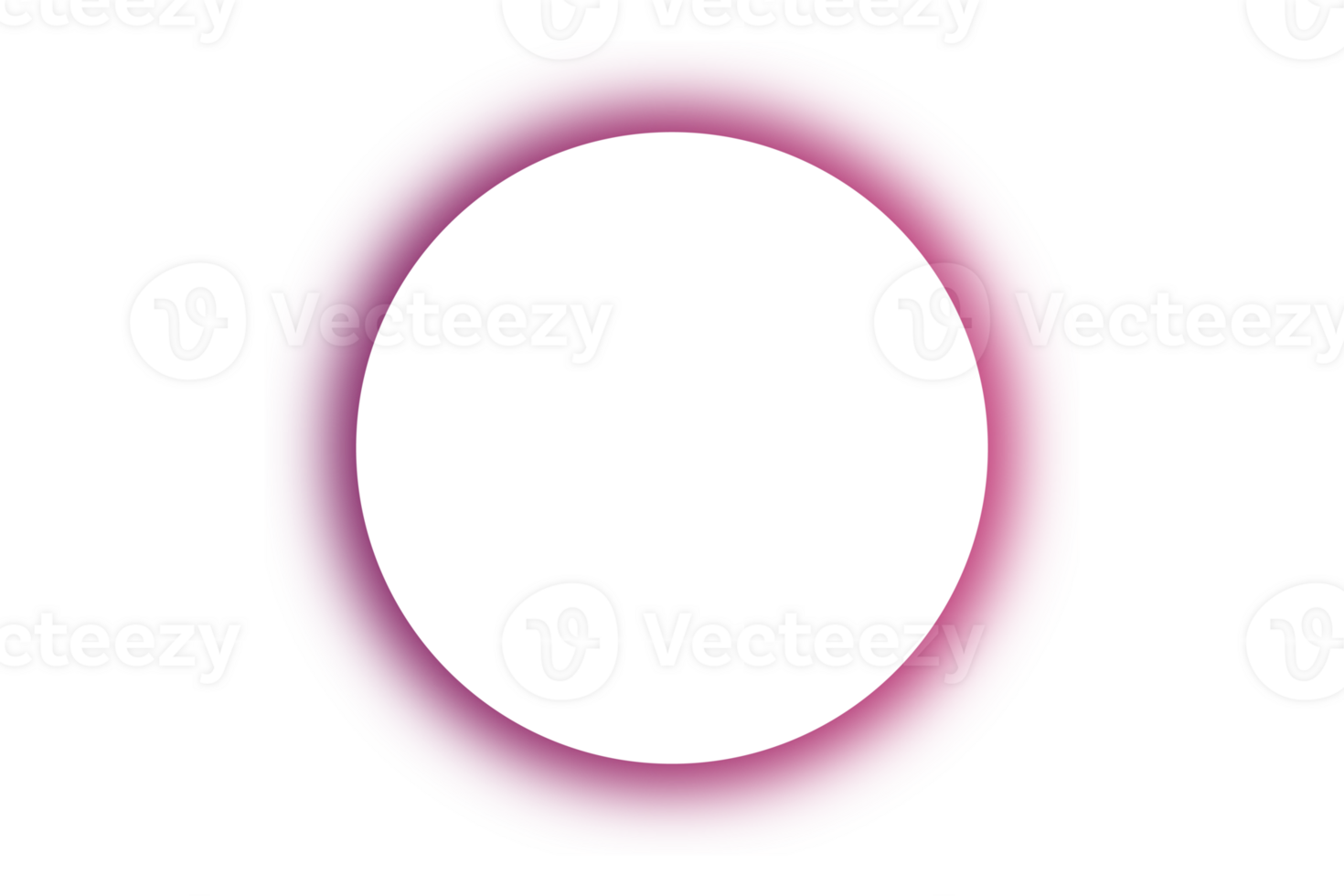 Neon purple frame on transparent background png