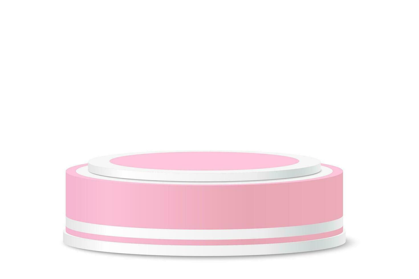 pastel rosado podio producto presentación vector