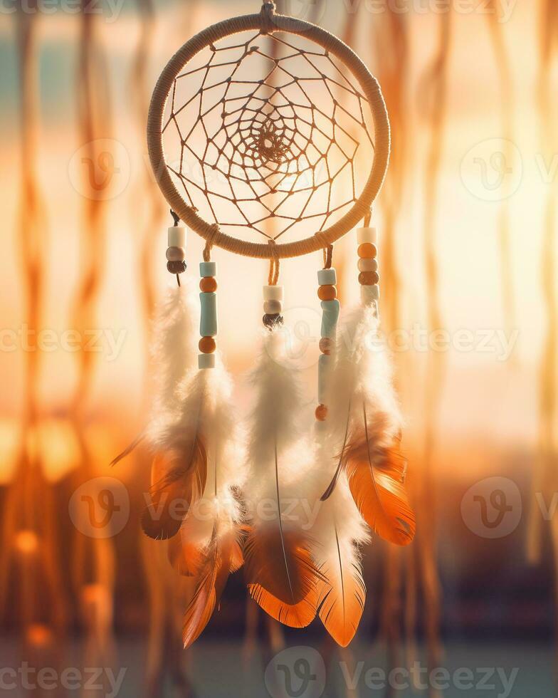 Beautiful Dream catcher, AI generative photo