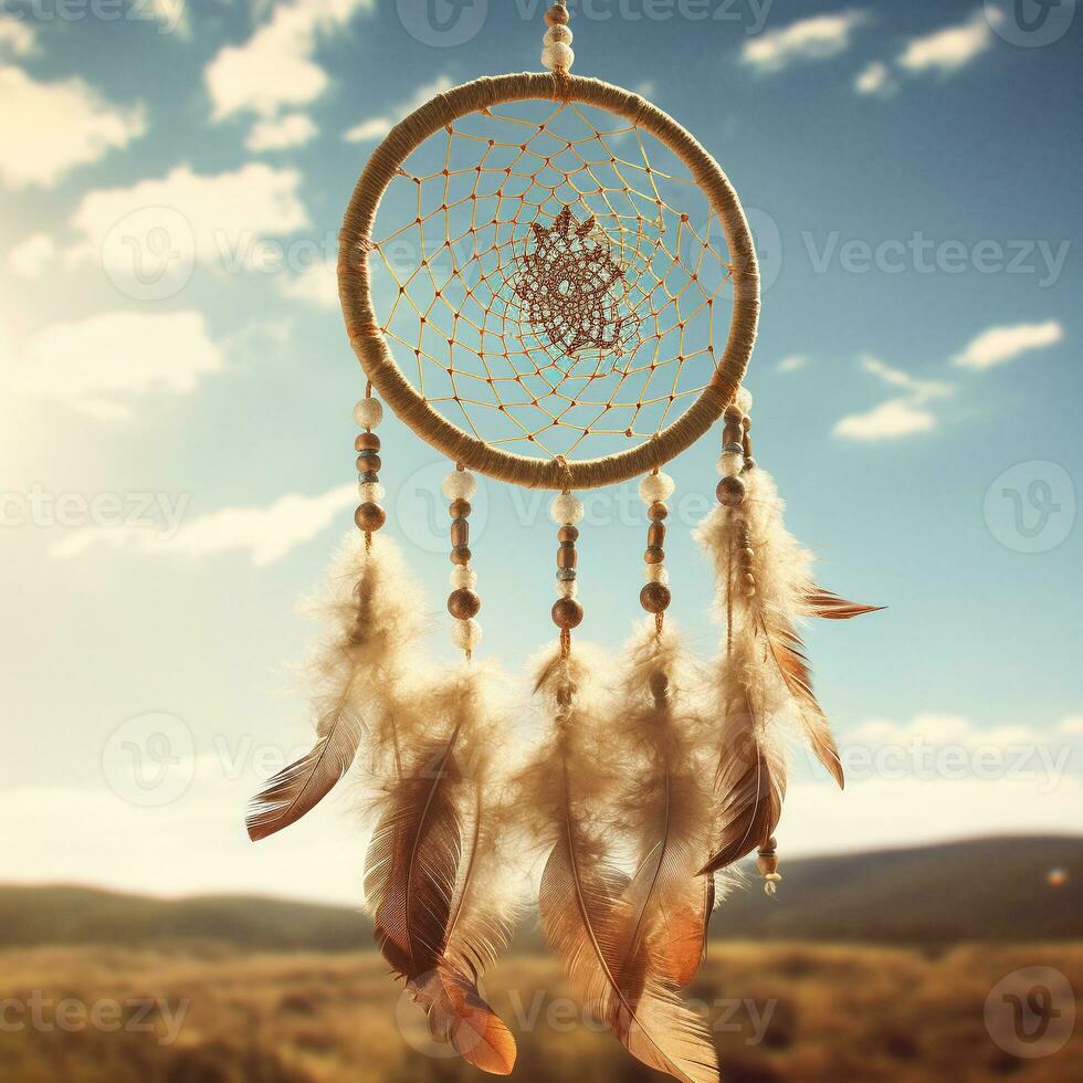 Beautiful Dream catcher, AI generative photo