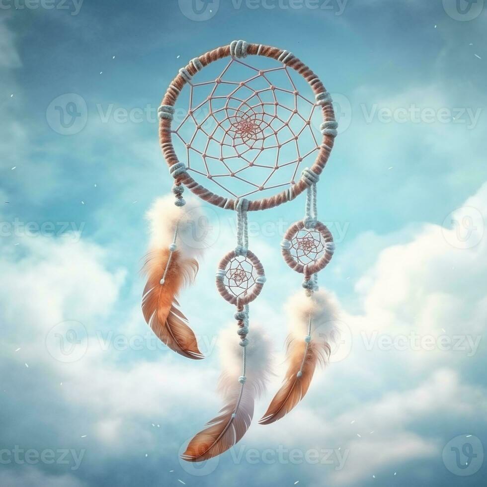 Beautiful Dream catcher, AI generative photo