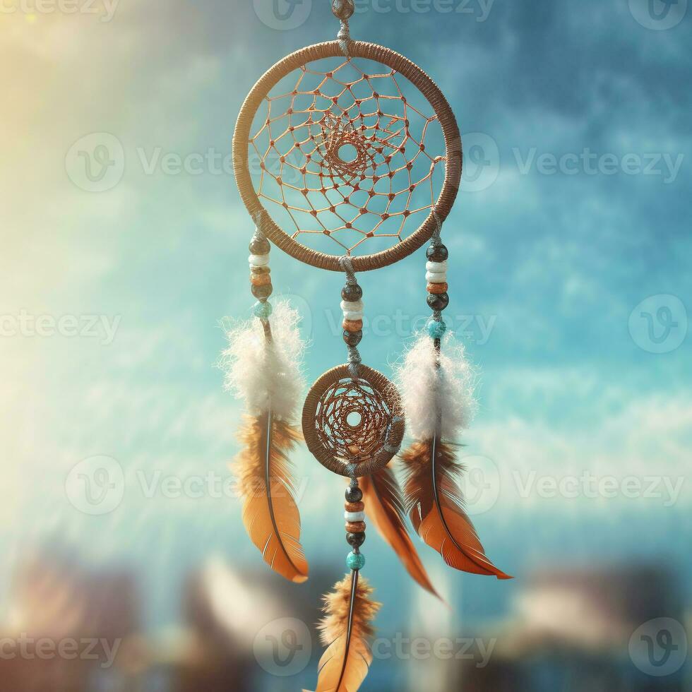 Beautiful Dream catcher, AI generative photo