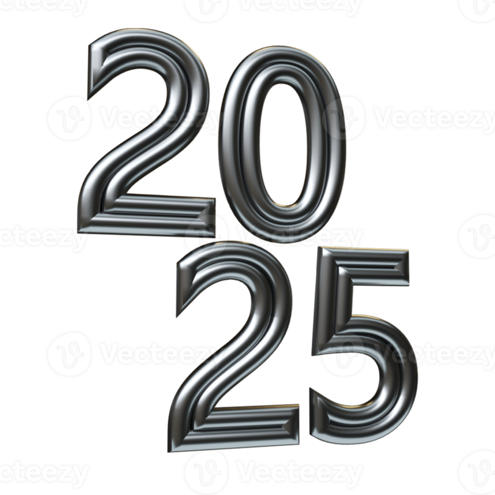 3d rendered object happy new year png