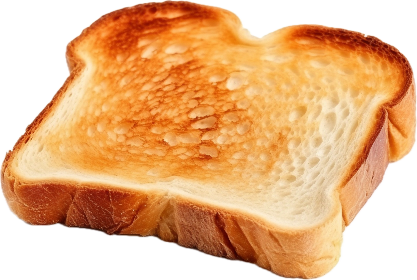 AI generated bread slice lighty toasted png