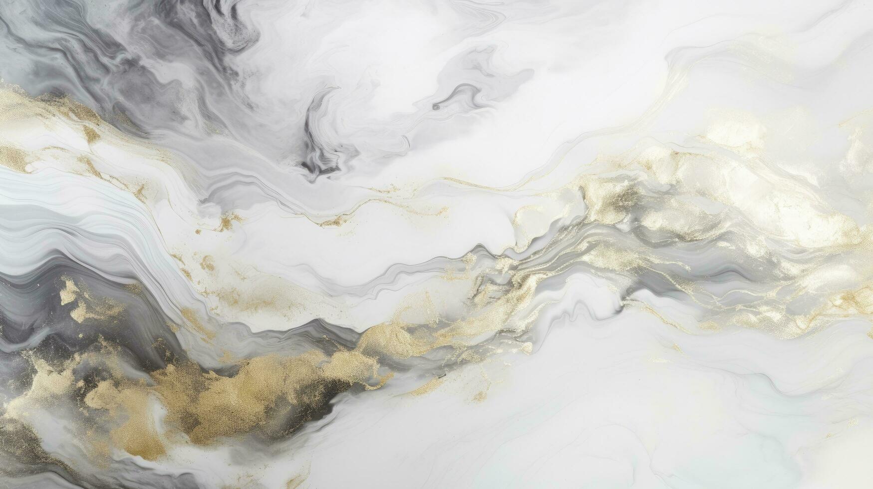 White and Metallic Gold Marble Background for Luxury Design. AI Generated photo