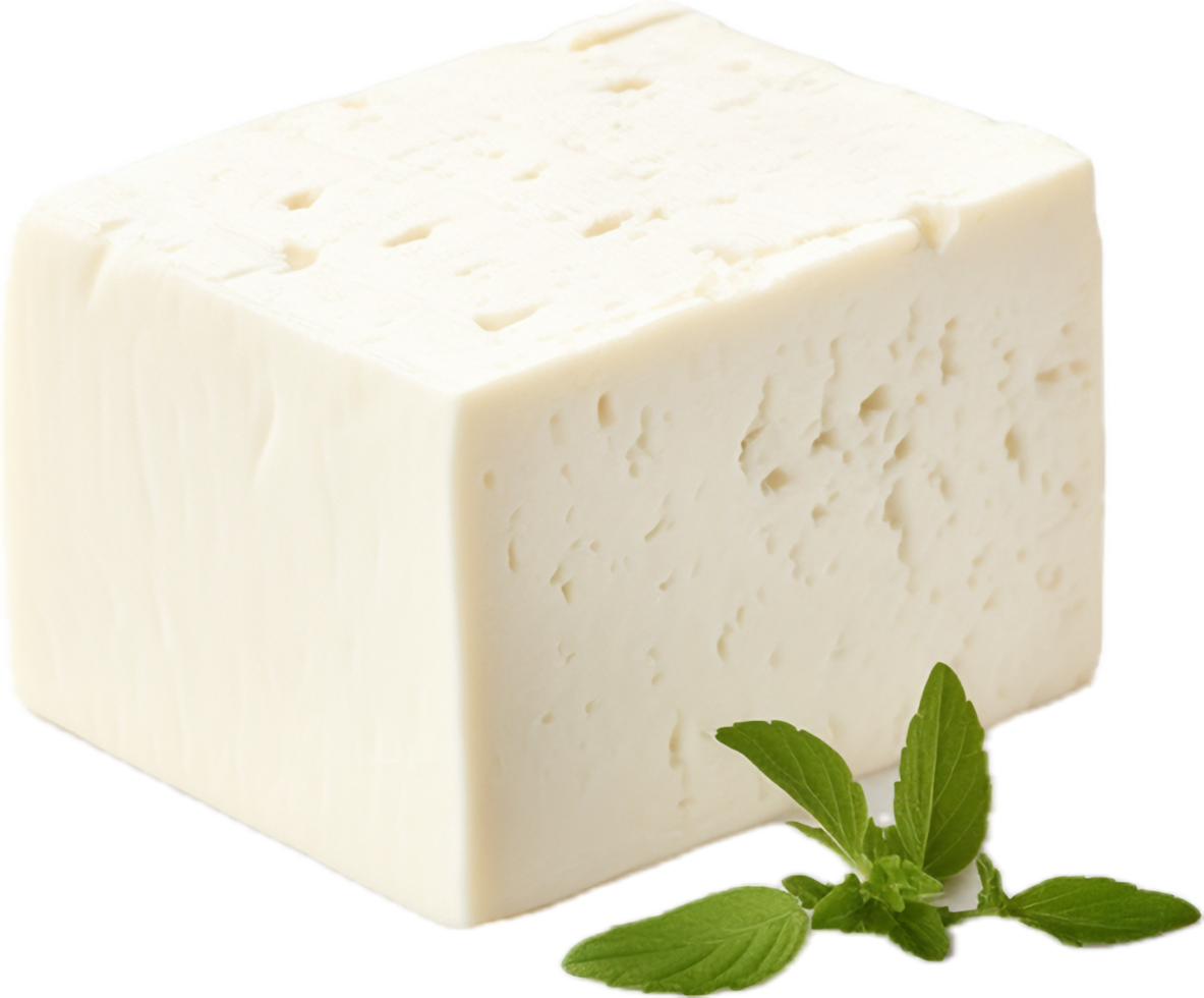 ai généré feta fromage bloquer png