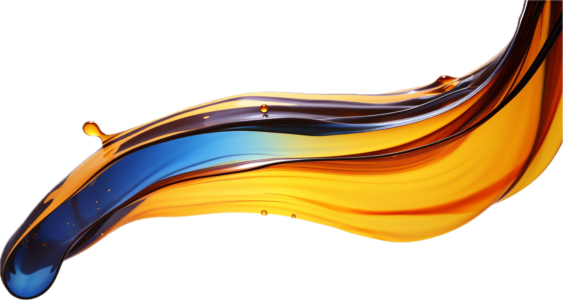 AI generated oil spill drop png