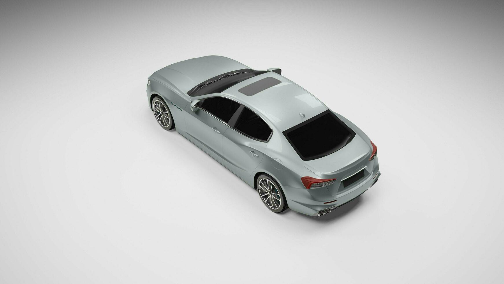 Super car Cinematic Camera angle view in dark background, White sport car headlights blinking in dark with a black background, supercar movie view photo