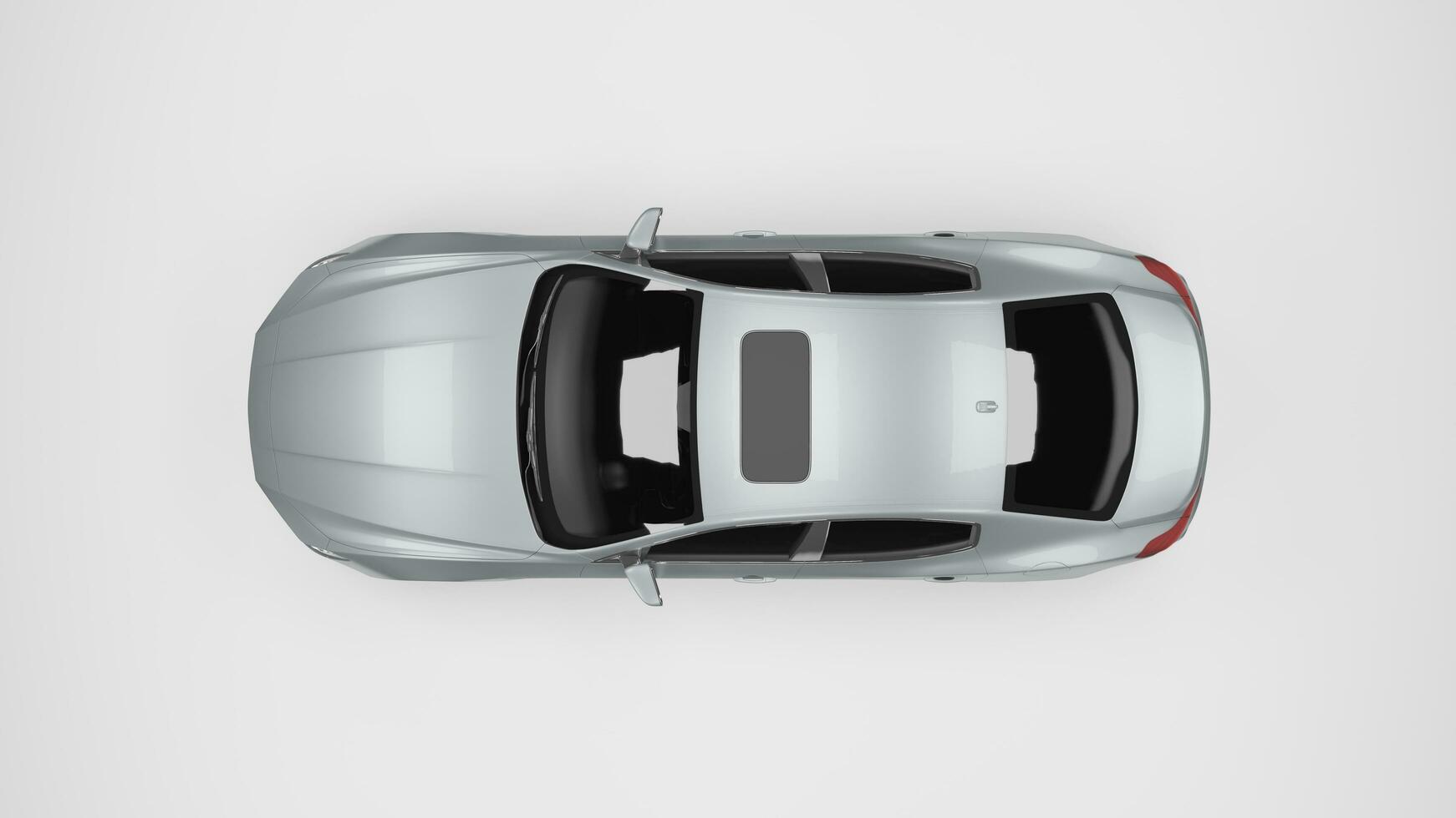 Super car Cinematic Camera angle view in dark background, White sport car headlights blinking in dark with a black background, supercar movie view photo