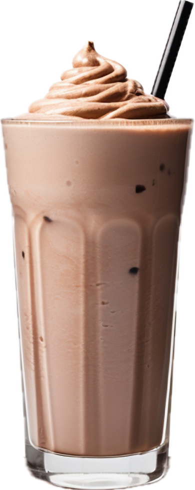 AI generated chocolate milk shake png