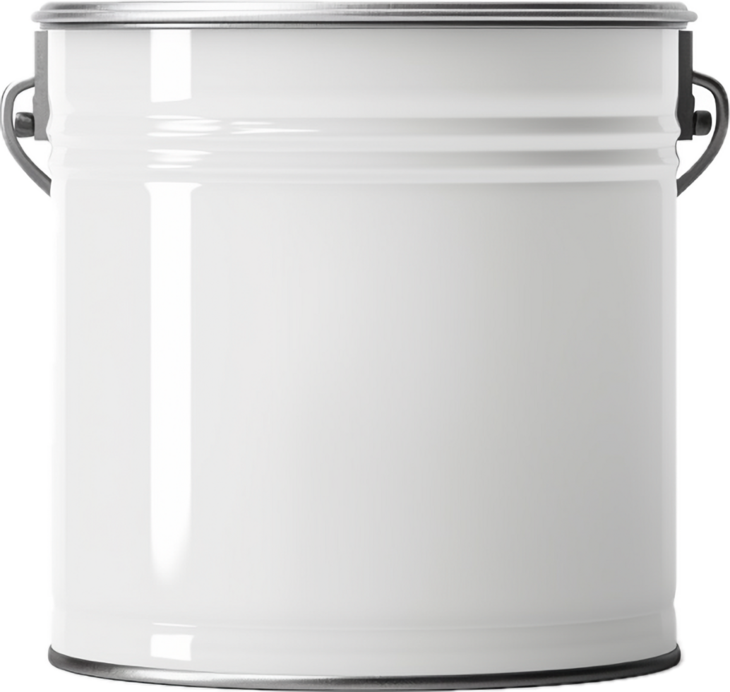 AI generated paint can with a blank label png