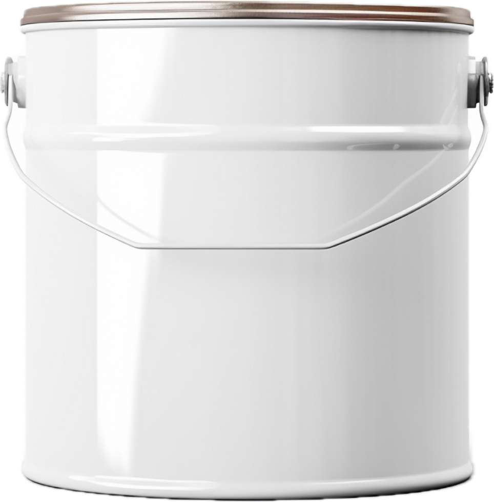 AI generated paint can with a blank label png
