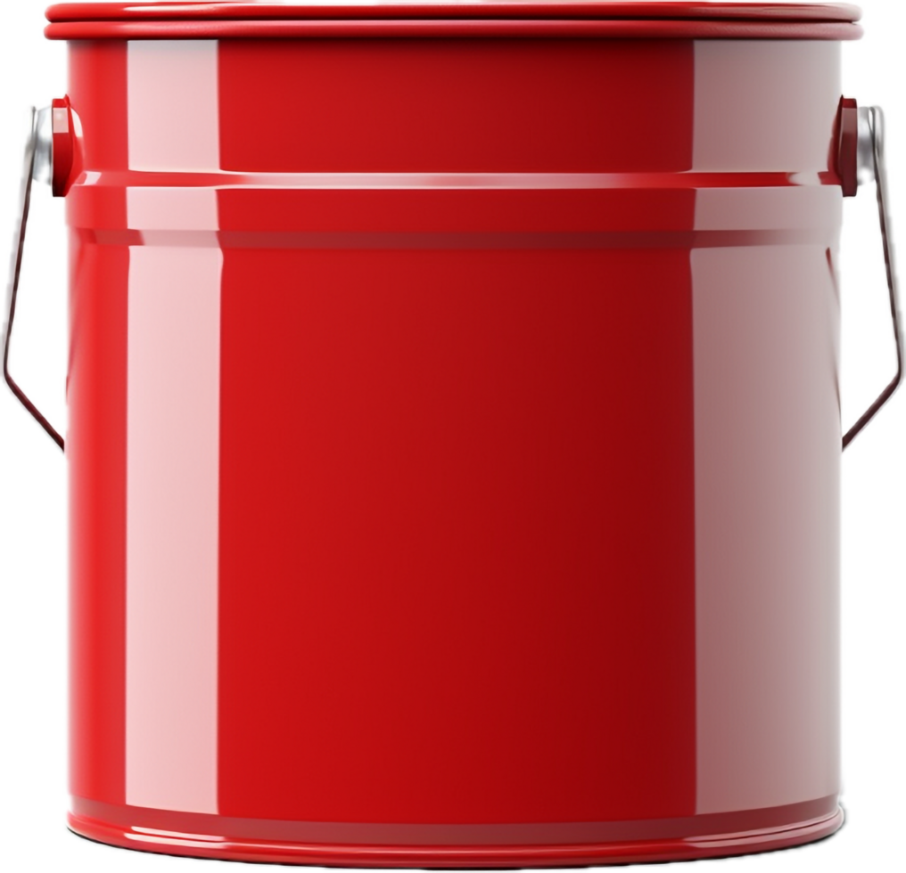 AI generated paint can with a blank label png