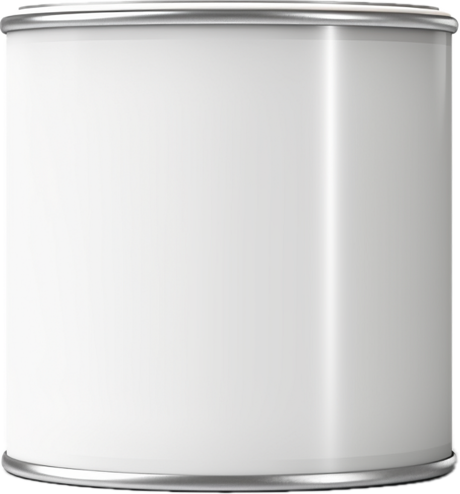 AI generated paint can with a blank label png