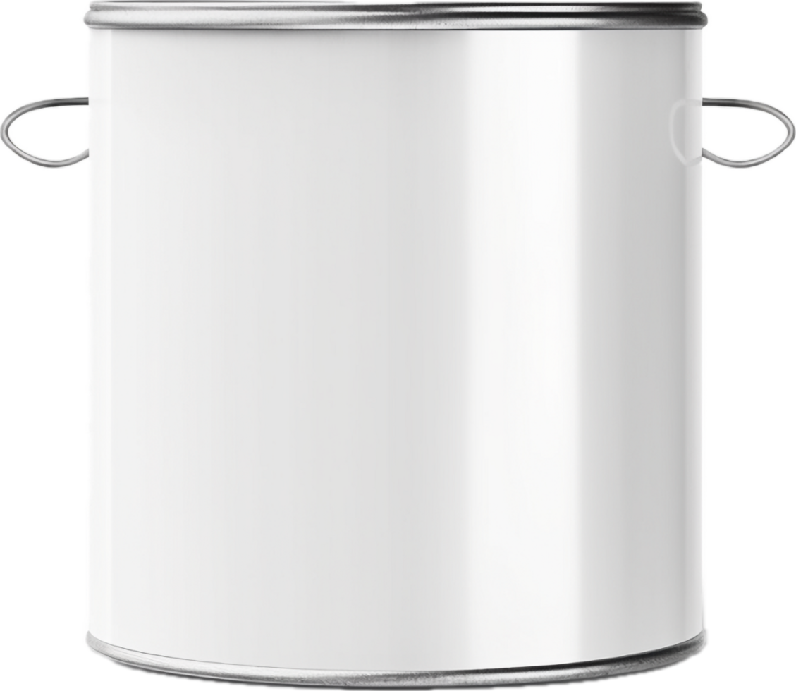 AI generated paint can with a blank label png