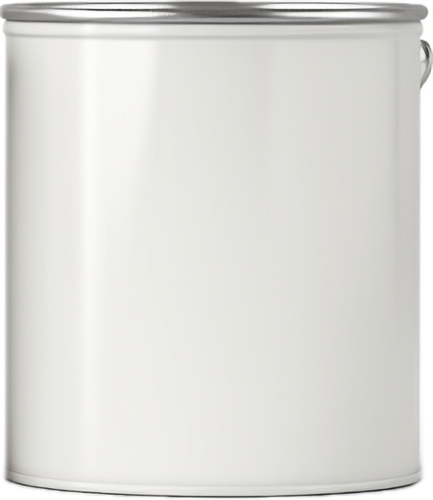 AI generated paint can with a blank label png