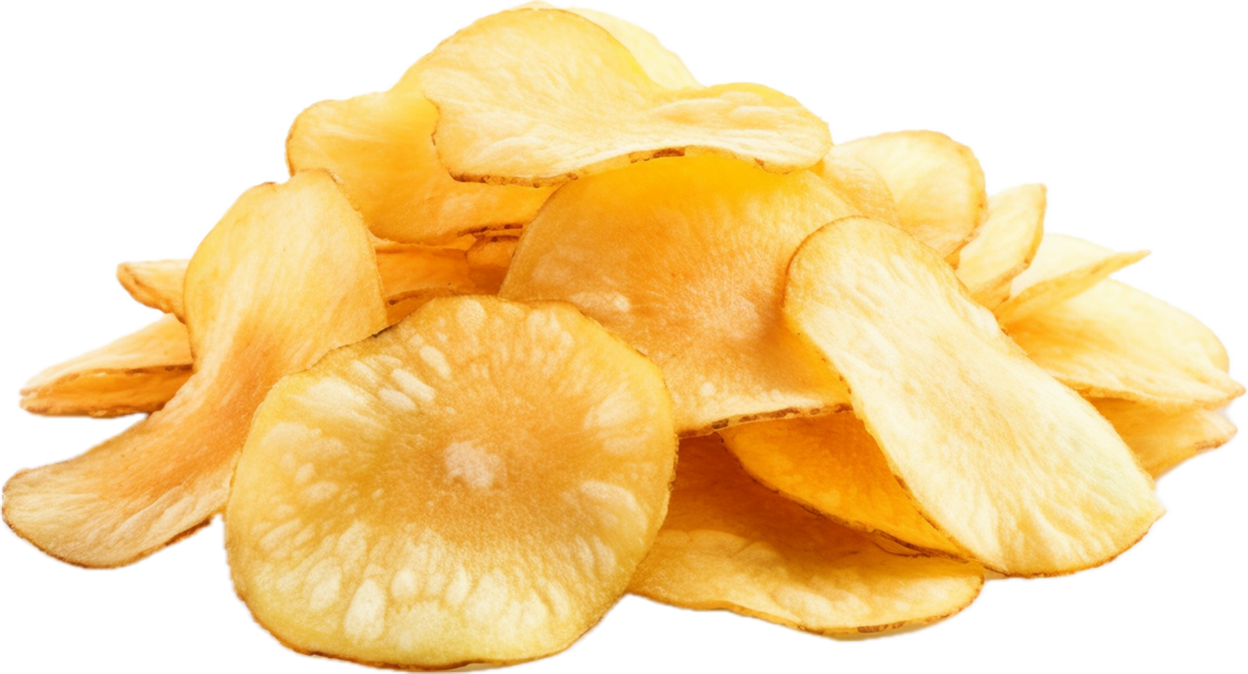 AI generated natural potato chips png