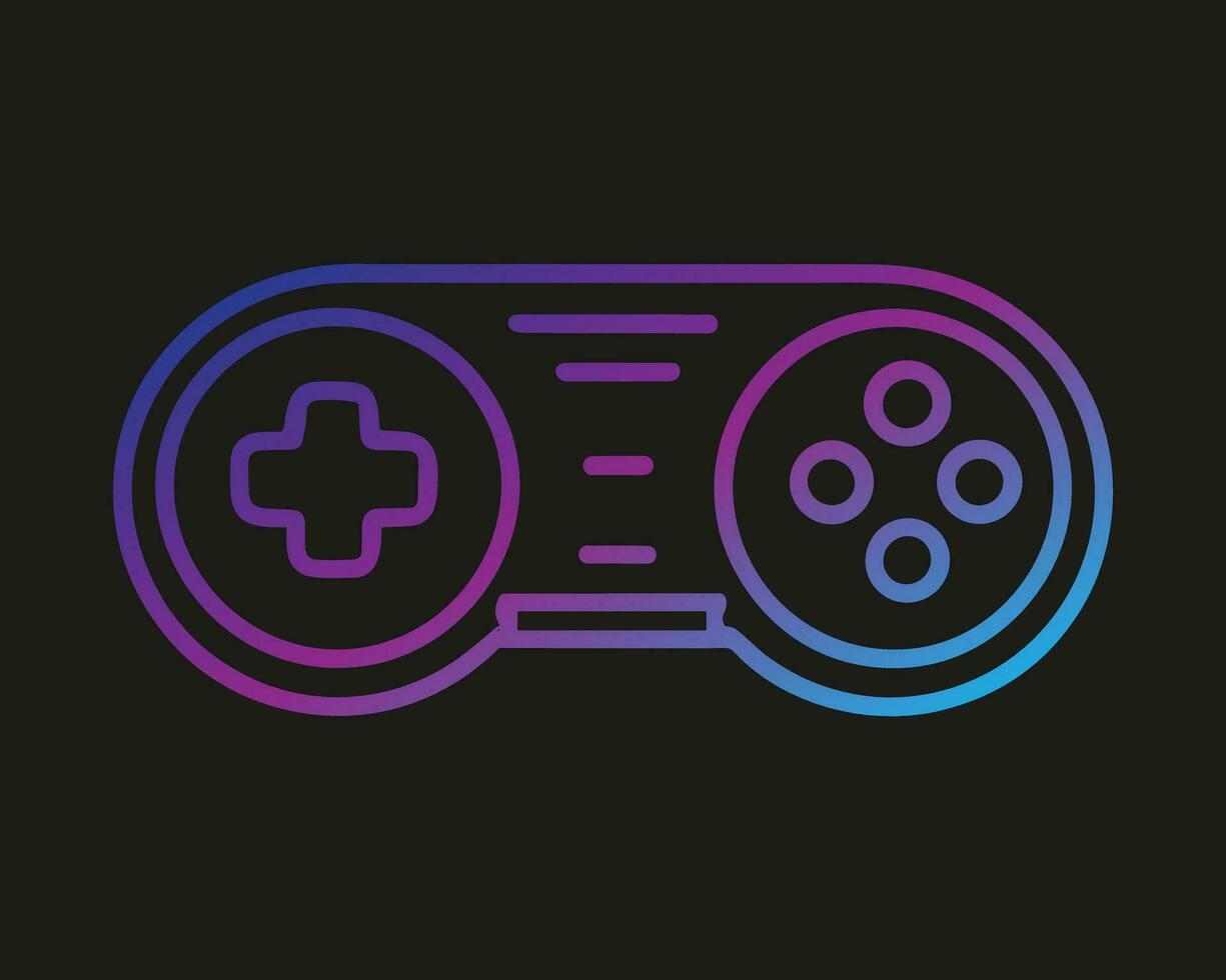 joypad vector flat color icon. Game Joystick vector graphics