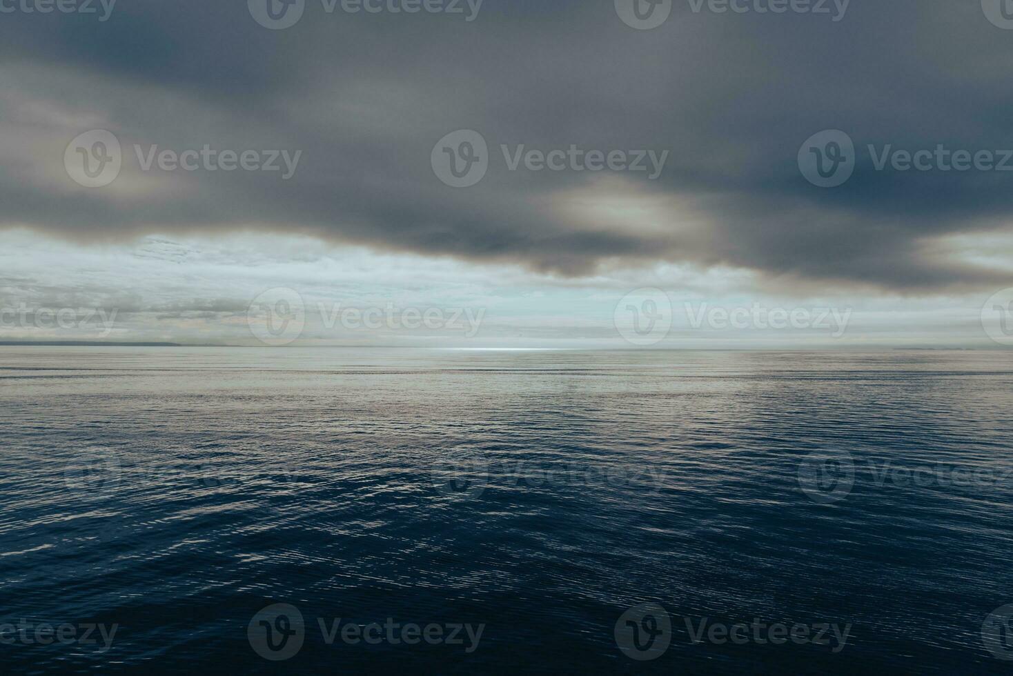 Calm waters of Pacific Ocean photo