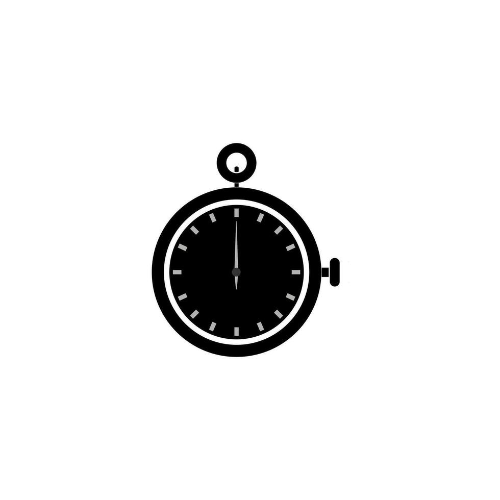 stopwatch icon flat design isolated white background for logo vector