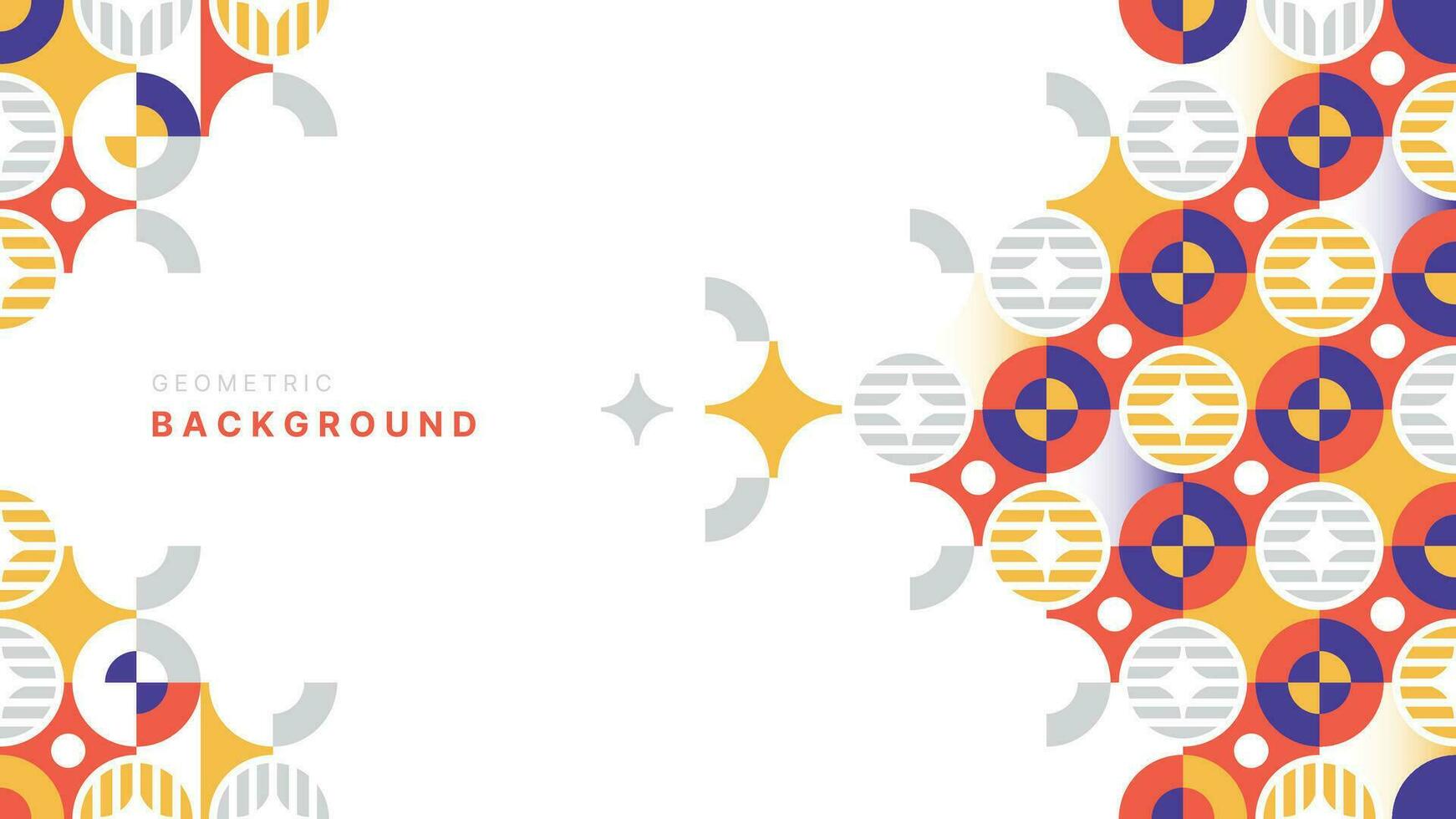 Colorful creative flat geometric background vector