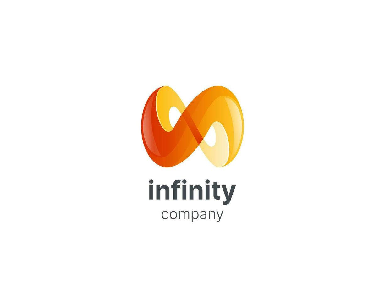Abstract creative colorful infinity logo, hand drawn, vector art, perfect for any business industry looking for a modern logo template