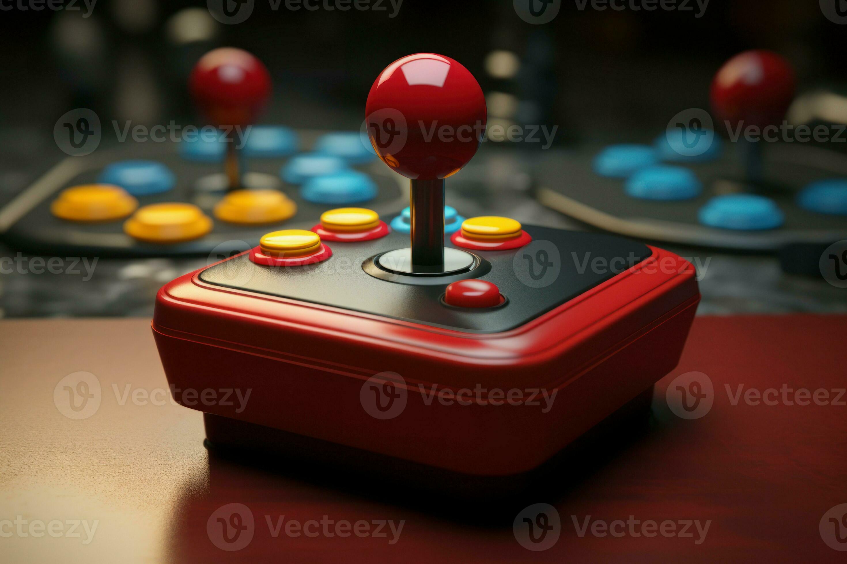 Handheld Joystick game. Generate Ai 34920480 Stock Photo at Vecteezy