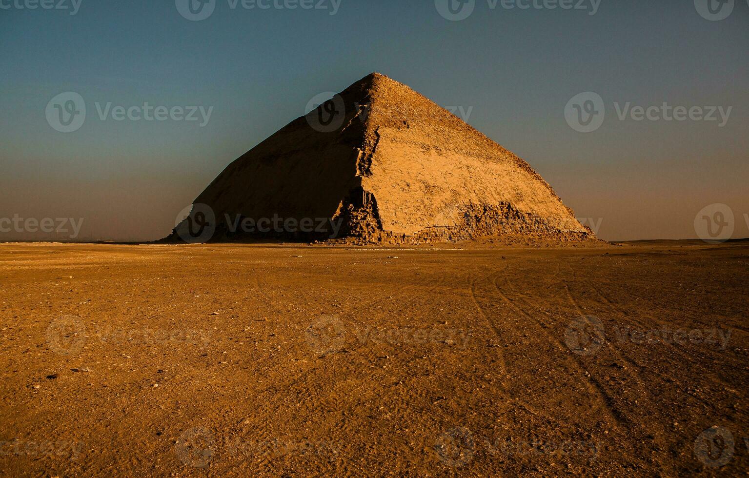 Famous Egyptian Pyramids of Giza. Landscape in Egypt. Pyramid in desert. Africa. Wonder of the World photo
