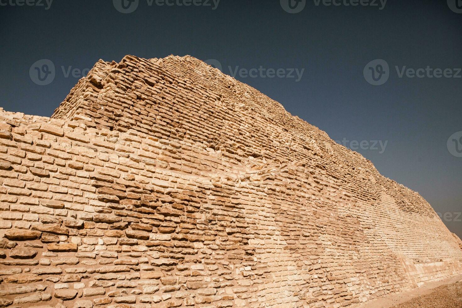 Famous Egyptian Pyramids of Giza. Landscape in Egypt. Pyramid in desert. Africa. Wonder of the World photo