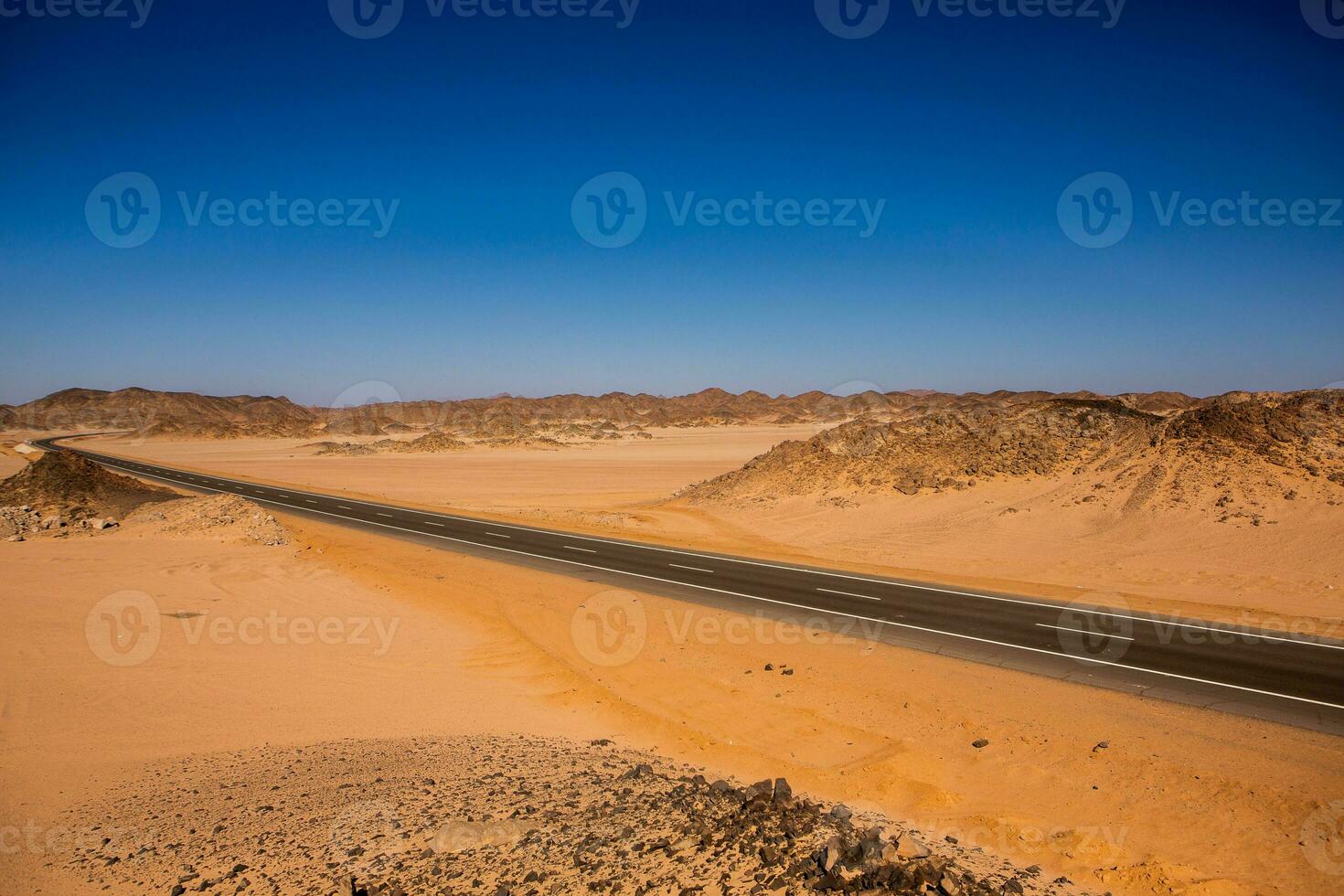 Landscape of sahara desert in Egypt. Conceptual for freedom, enjoying the journey. photo