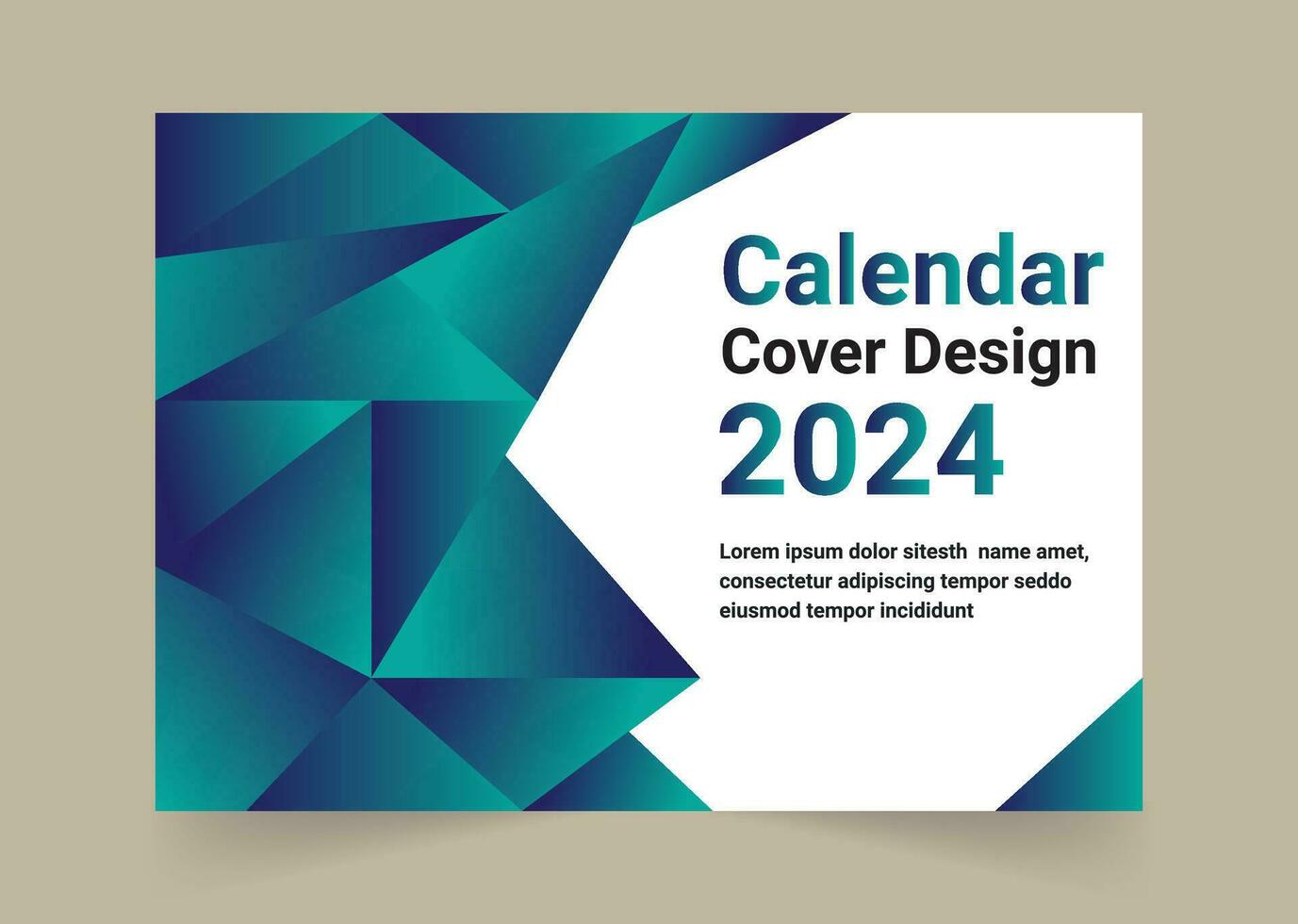 2024 calendario diseño gratis vector