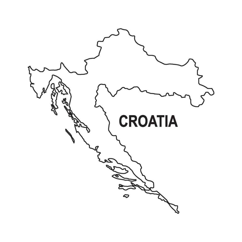 icono de la bandera de croacia vector