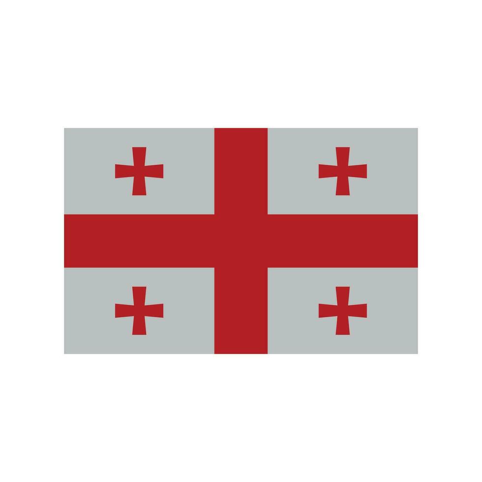 icono de la bandera de georgia vector