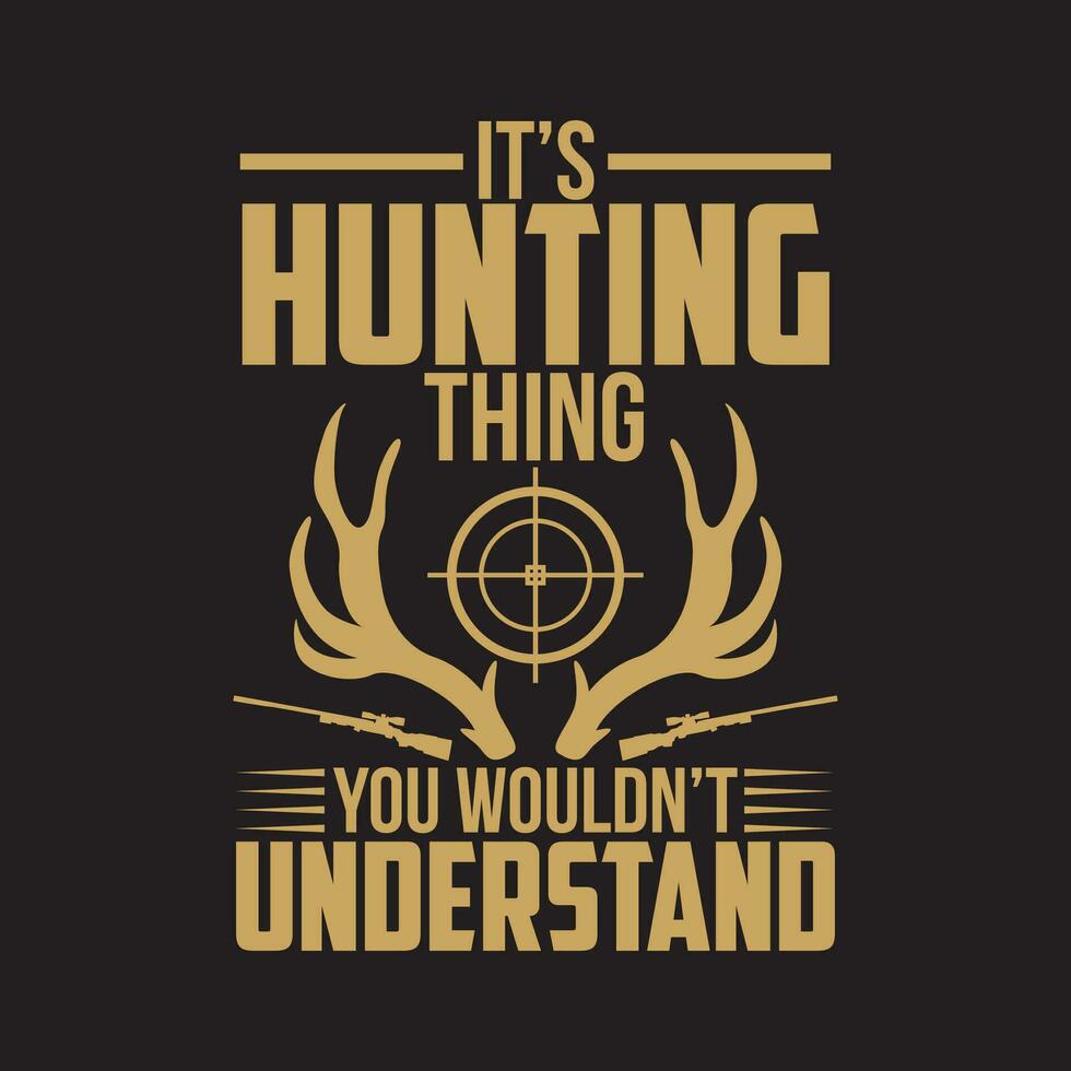 Hunting T shirt Design Vector