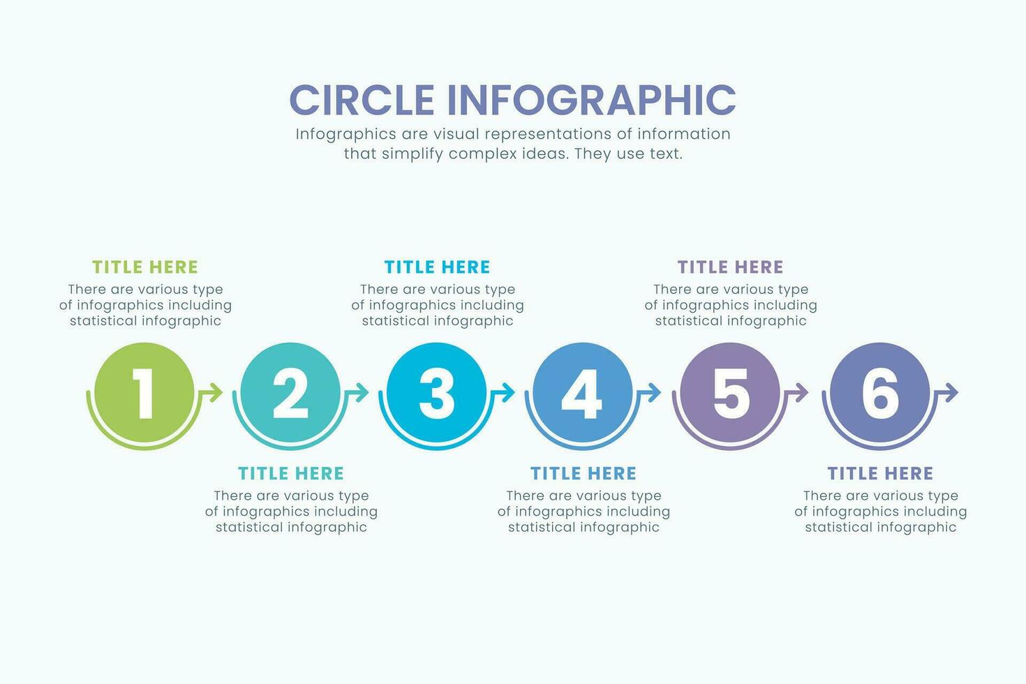 Minimal business vector circle chart infographic templates for presentations, advertising, layouts, and annual reports Business concept with 6 options.