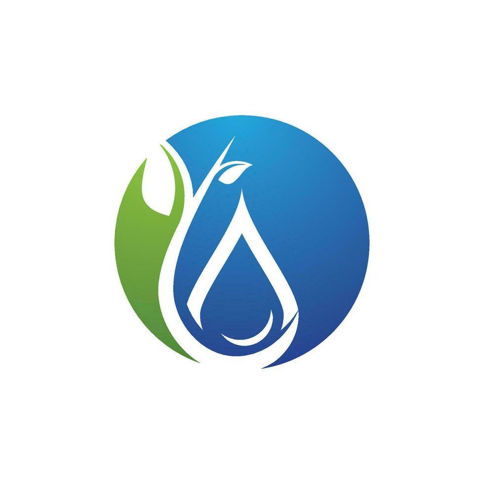 plantilla de logotipo de gota de agua vector