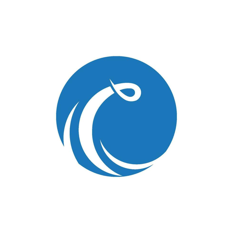 Water wave icon vector