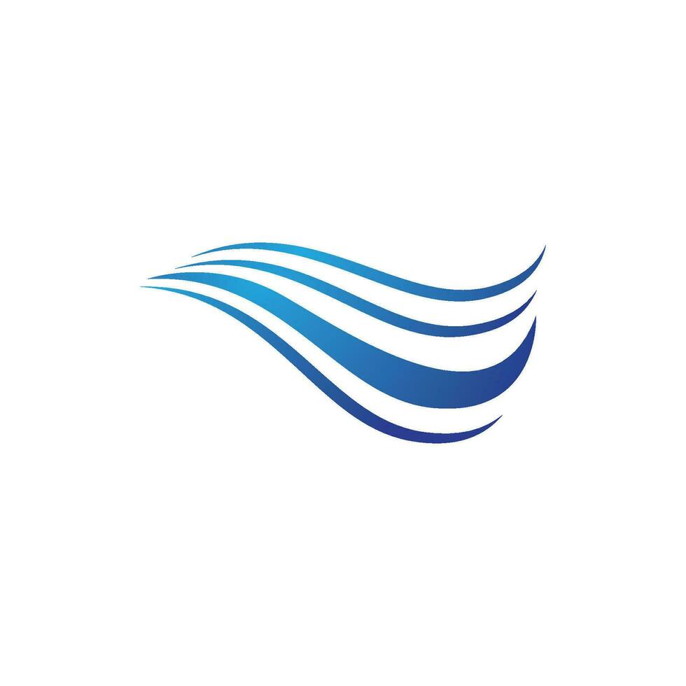 Water wave icon vector